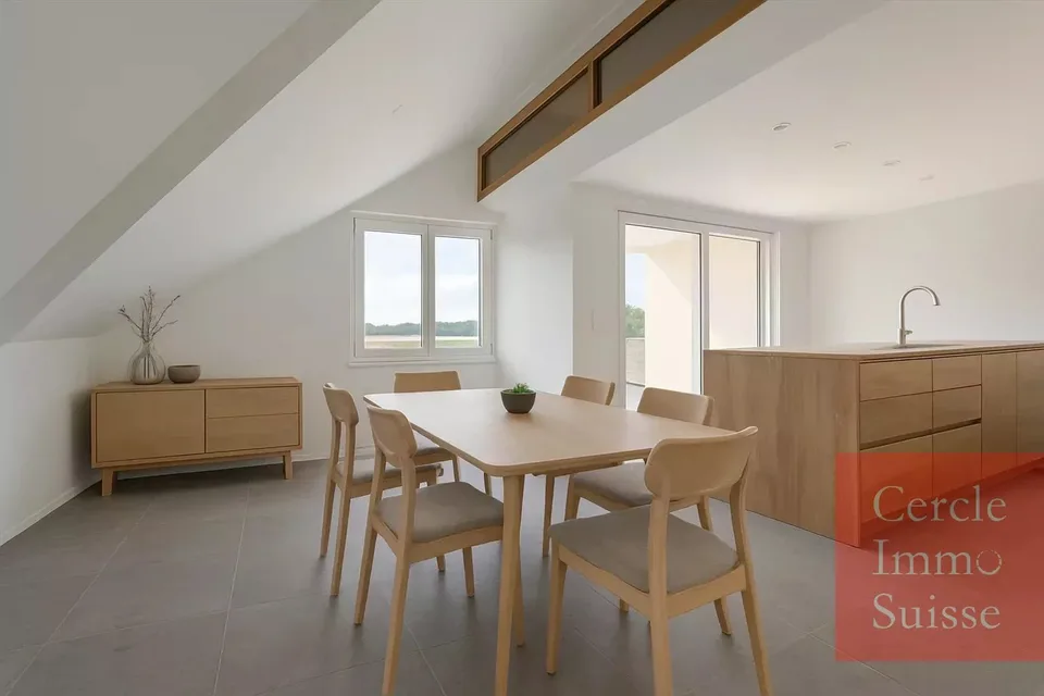 Appartement en attique à Poliez-Pittet