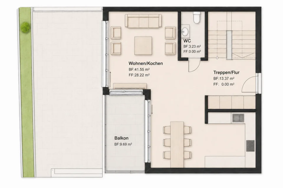 Bellavista - Doppeleinfamilienhaus in Balterswil – Foto 10 von 12