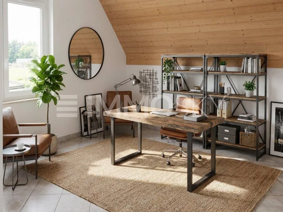 Bijou unique en attique avec balcon et vue sur la verdure