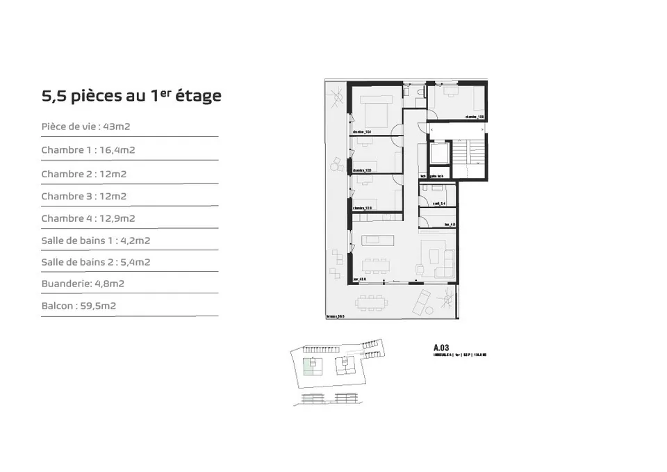 Chermignon, ultimo nuovo appartamento di 5.5 locali in costruzione – foto 7 di 15