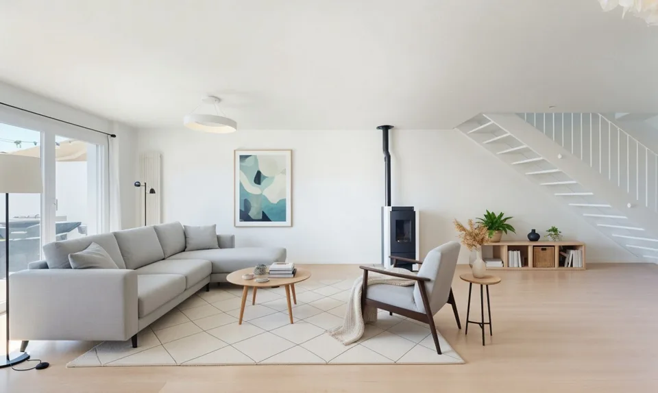 Spacieux duplex en attique – Volume et confort contemporain