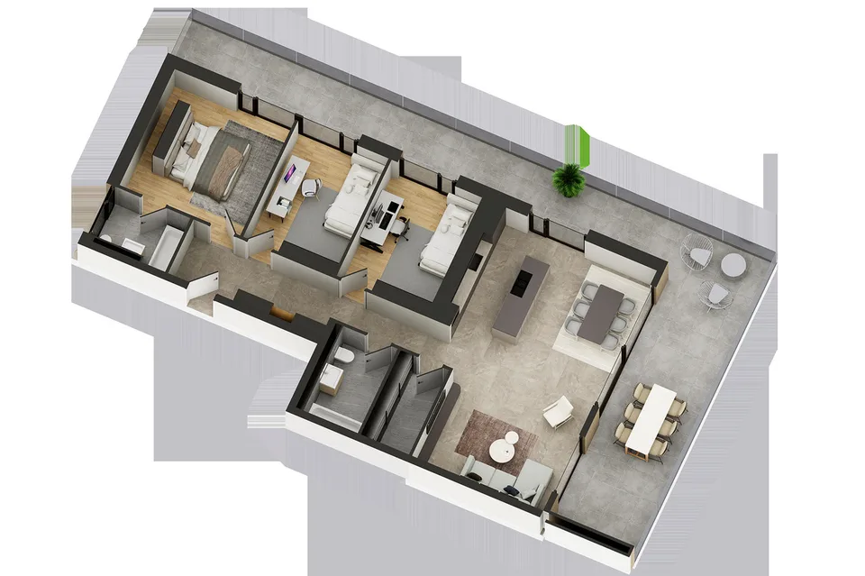 APPARTEMENT 4,5 ZIMMER 1. STOCK IN CHERMIGNON D'EN HAUT – Foto 21 von 21