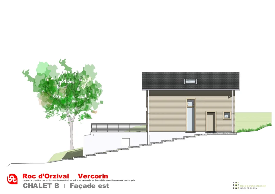 Vercorin - "Roc d'Orzival B" | Zwei Chalets in Hauptwohnsitz mit Garagen-Boxen - Arbeiten ab Mai 2025 – Foto 4 von 12