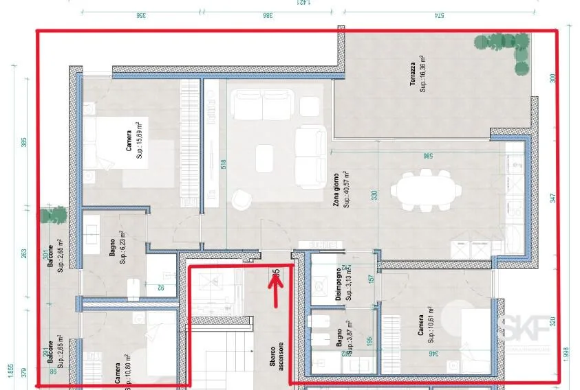 BELLINZONA - NEUES 3.5-ZIMMER-WOHNUNG MIT GROßEM GARTEN – Foto 9 von 10