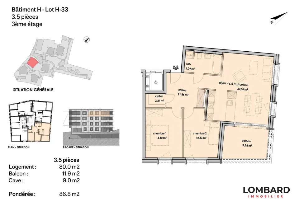 Penthouse mit 3,5 Zimmern im 3. Stock – Foto 13 von 13