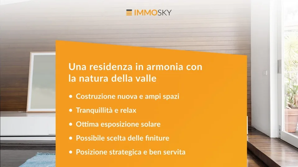 Una residenza in armonia con la natura della valle