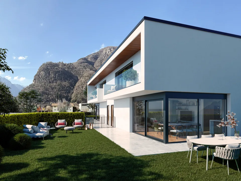 MODERNA VILLA DI 4.5 LOCALI CON GIARDINO PRIVATO A BIASCA