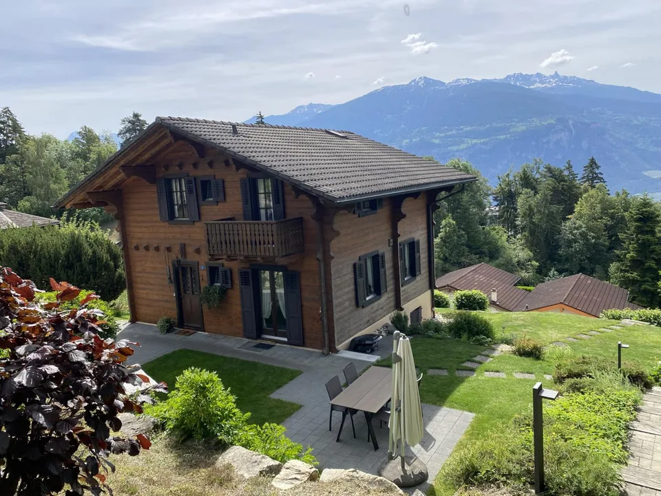 Grimisuat - magnifique chalet individuel avec extérieur d'exception