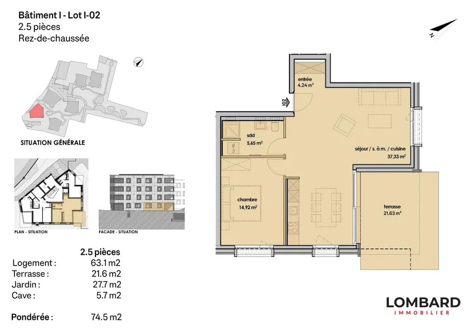 2,5-Zimmer-Wohnung im 1. Stock – Foto 14 von 14