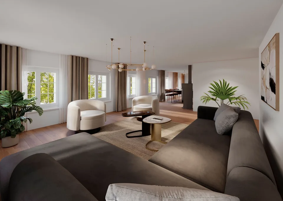 Grosszügige 4.5-Zimmer-Wohnung mit Balkon (OG Rest.)