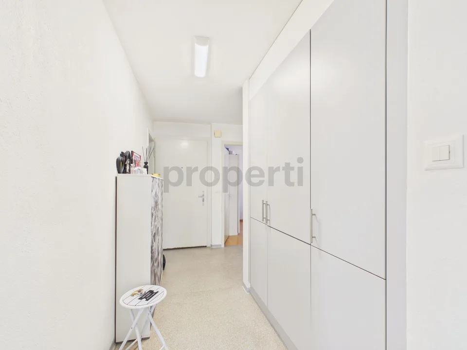 Helle und grosszügige Wohnung mit sonnigem Balkon