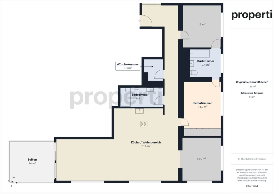 Lichtdurchflutete 4.5-Zimmer-Wohnung mit aussergewöhnlichem Raumgefühl