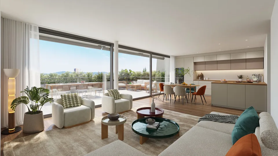 Stilvolle Terrassenwohnung mit Panorama-Weitblick
