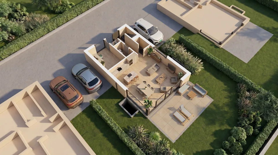 Volumes généreux, construction neuve sur 3 niveaux et jardin privatif