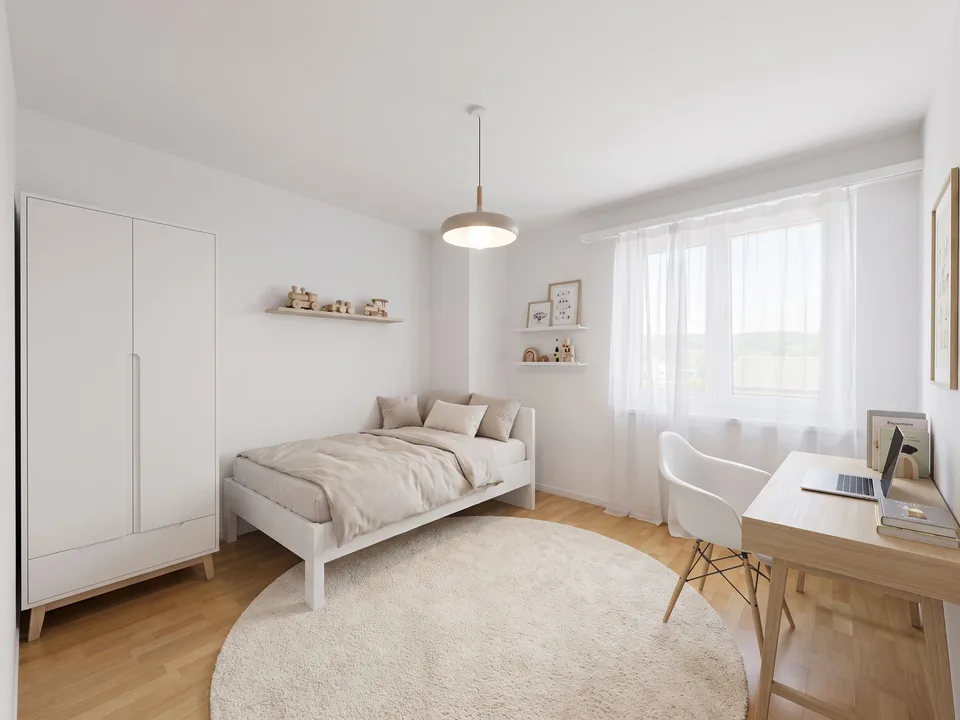 Moderne und lichtdurchflutete Wohnung mit Balkon in Schwaderloch – Foto 8 von 13