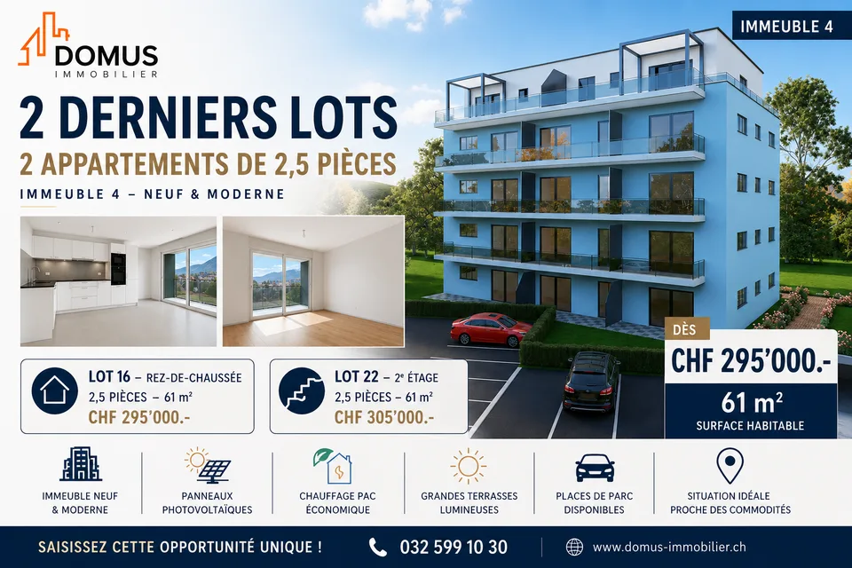 Appartements neufs tout confort