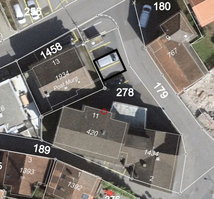 zentraler Aussenparkplatz in Murg
