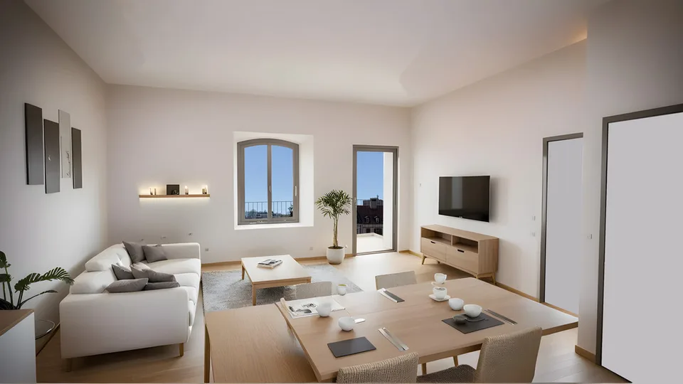 Wohnung mit 2,5 Zimmern und Balkon