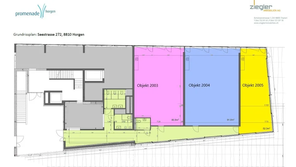 Büro- und Gewerbeflächen mit Seesicht und flexiblen Grössen nach Bedarf – Foto 9 von 9