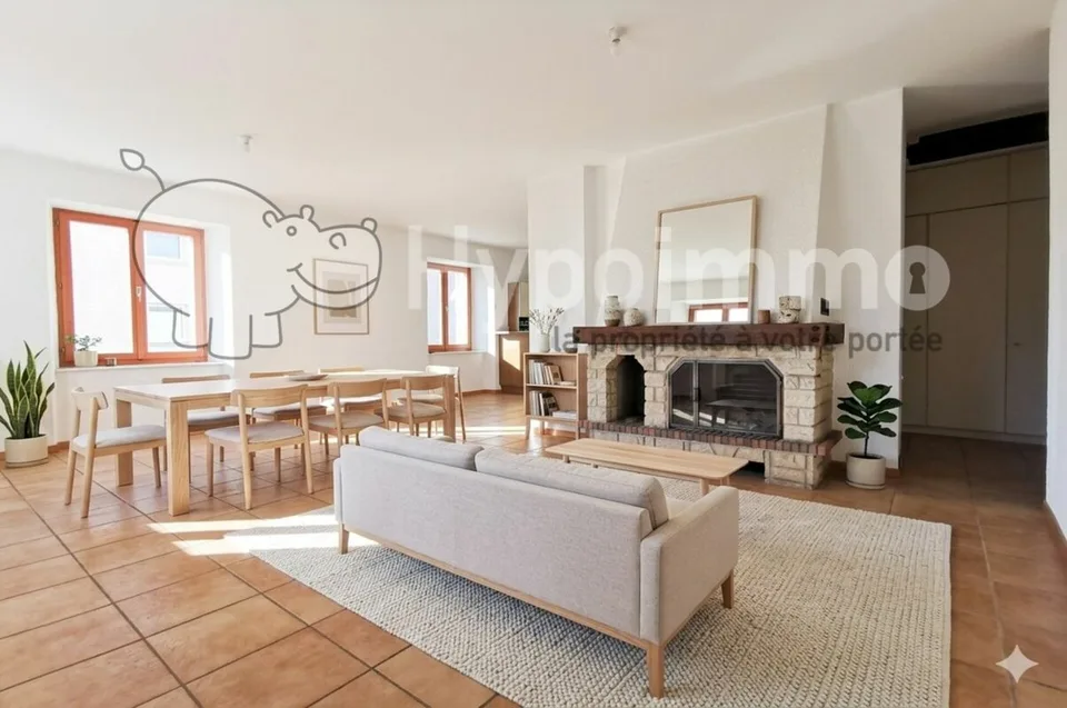 Grand appartement de 4.5 pièces avec cheminée