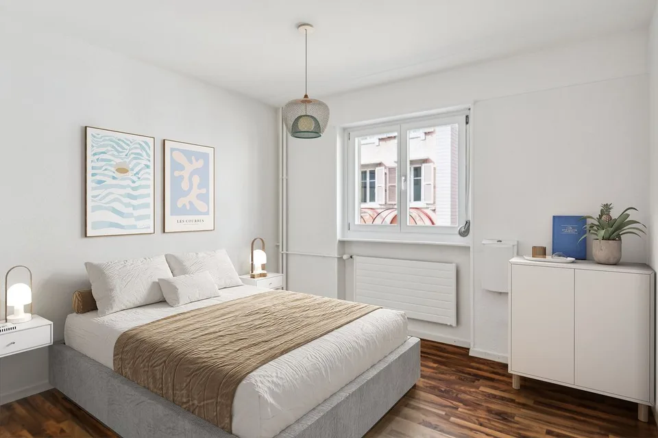 Helle 3-Zimmer-Wohnung mit grossem Balkon