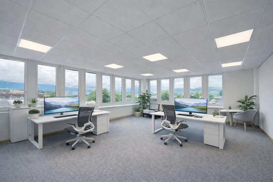 Vollausgebautes Eckbüro mit Teeküche!