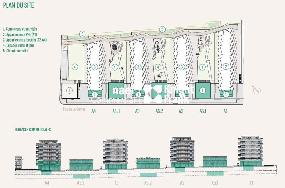 Les Lisières: Neue Gewerbeflächen zur Miete ab 91 m²