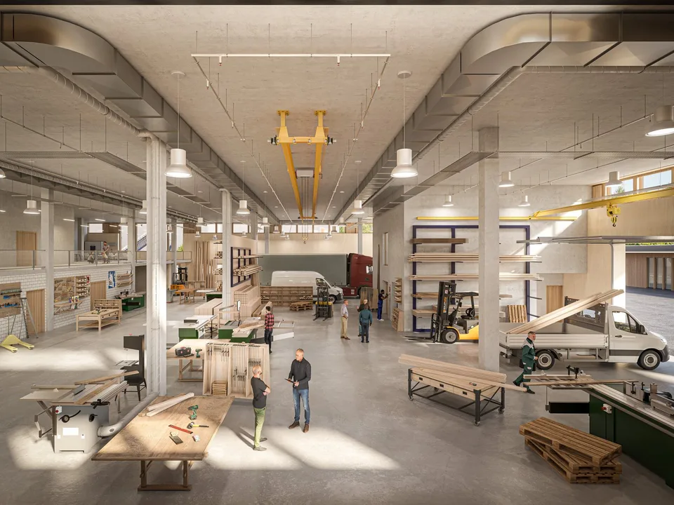 Individuell gestaltbare Gewerbeflächen ab ca. 385 m² –  Gewerbepark Neuhuus,