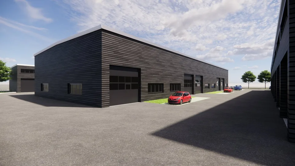 Moderne Gewerbehalle in Studen zu vermieten!
