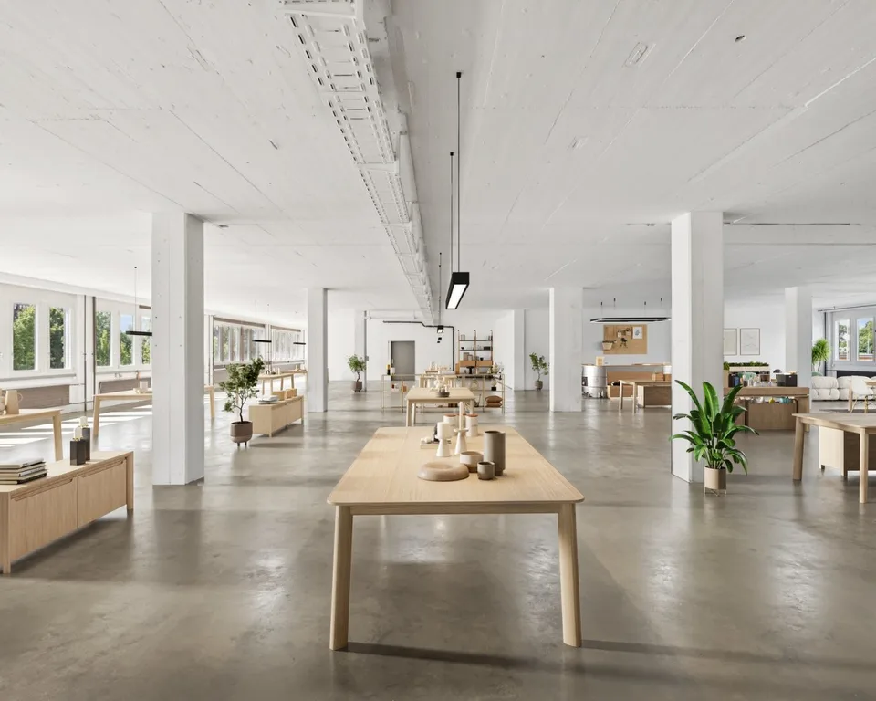 Espace commercial flexible de 488 m² pour bureau, atelier, showroom ou entrepôt à Cham