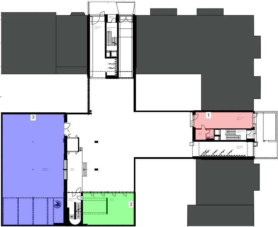 Ausgebautes Büro, Studio oder Atelier mit 48m² in Basel