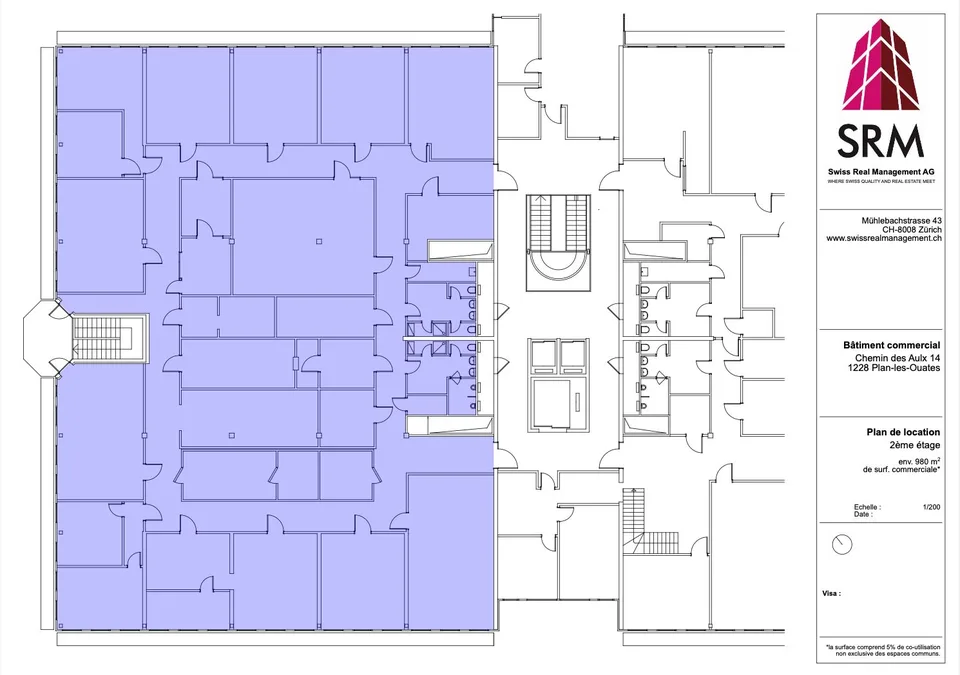 Spazio laboratorio a Plan-les-Ouates – CTN 14 – 2° piano: ca. 980 m²