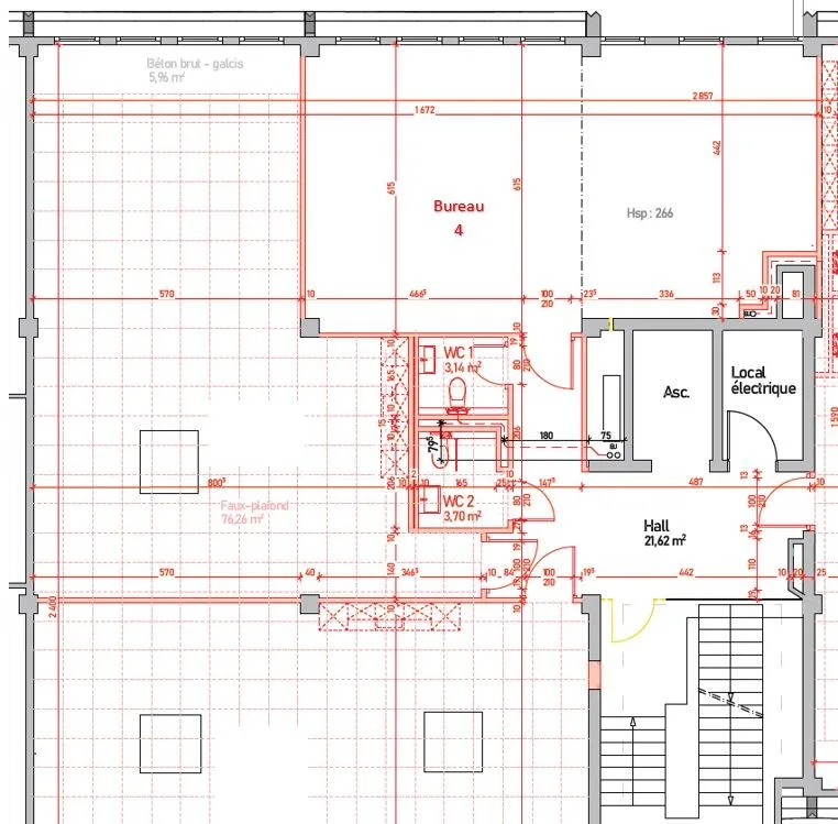 69m2 Fläche zu vermieten.