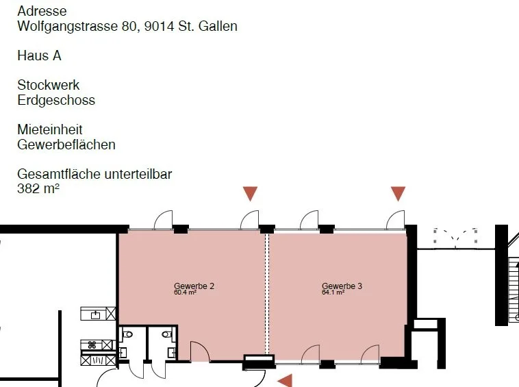 Commercial space in the heart of the popular Wolfganghof district