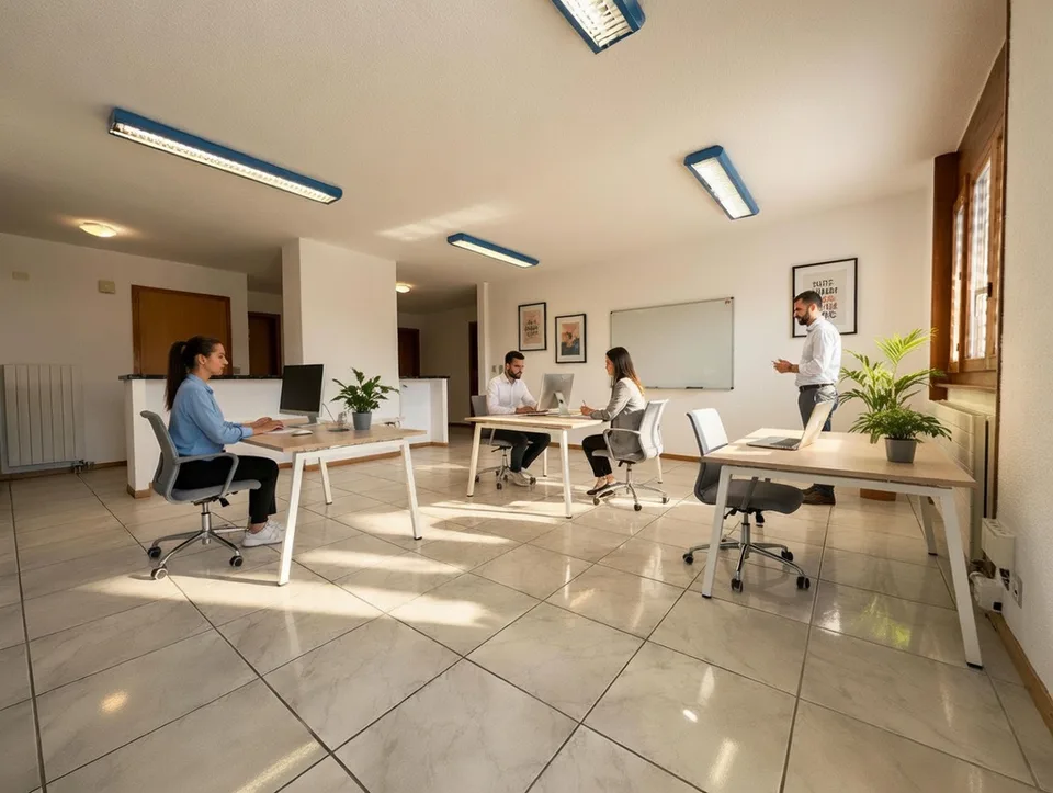 Büro / Pflegezentrum von etwa 132m2 mit Terrasse und Garten