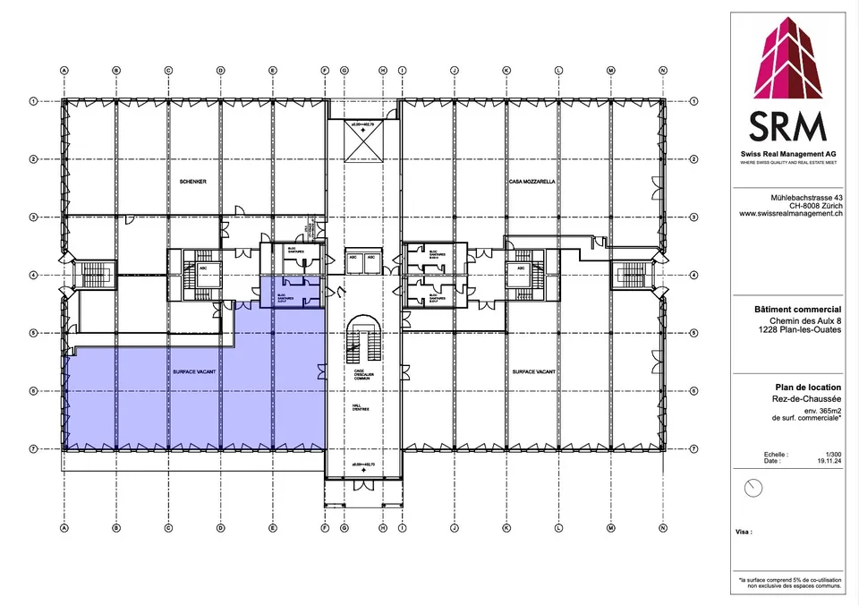 Gewerbefläche von 365m2 zur Miete – Campus CTN 8, Plan-les-Ouates