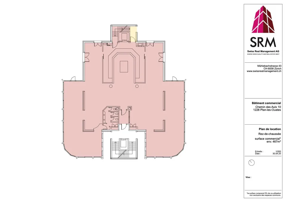 Arcade commerciale vitrée – 467 m² – Rez-de-chaussée – Plan-les-Ouates (CTN)