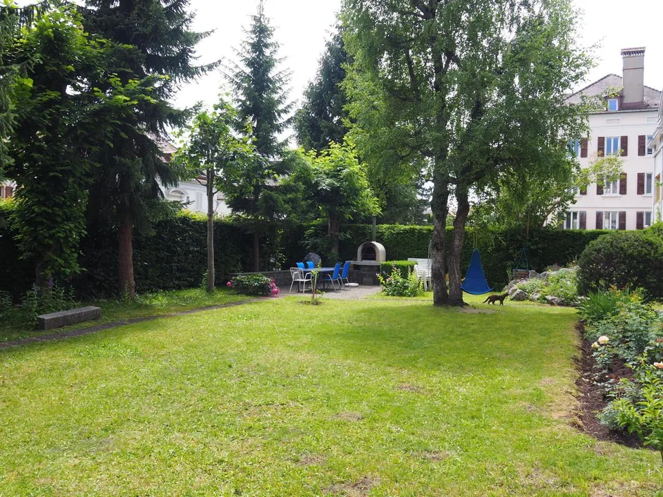 Studio zu vermieten, mit Gemeinschaftsgarten