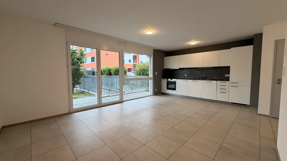 In affitto a Courrendlin appartamento al piano terra di 3,5 locali