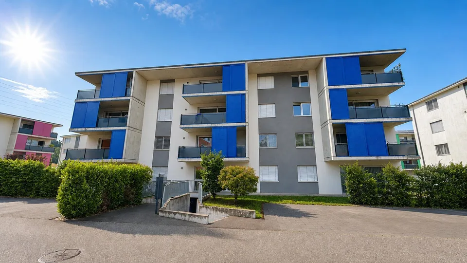 In affitto a Courrendlin appartamento al piano terra di 3,5 locali