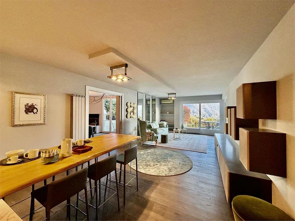 Wohnung 3.5 Zimmer mit Seeblick zur Miete in Porza (Lugano)