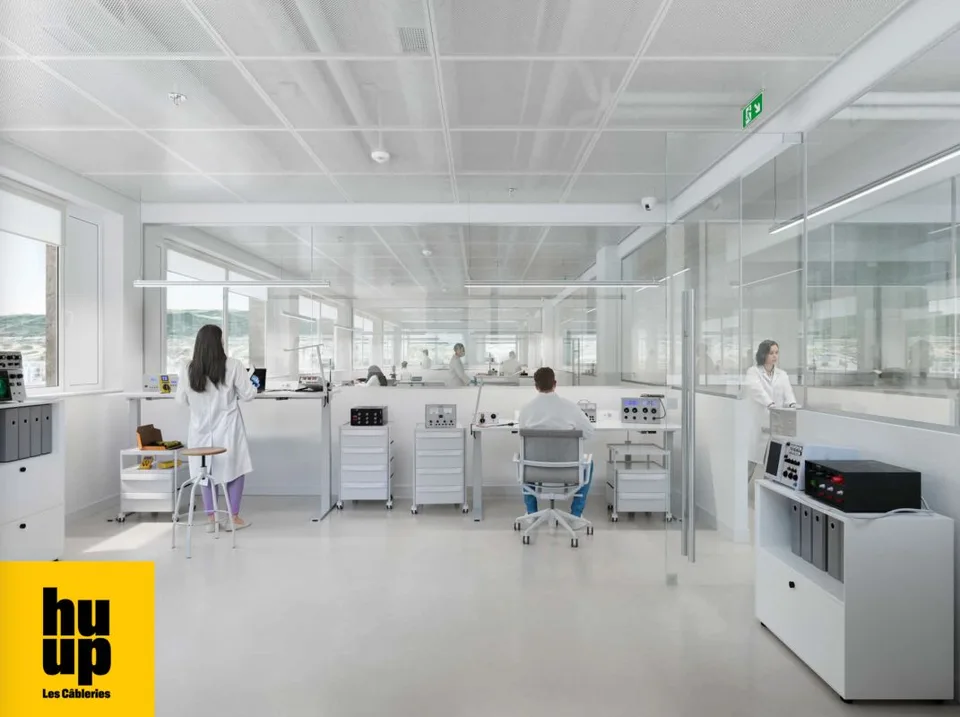 Vaudbureaux Minergie spazi uffici di 750 m2 divisibili da 350 m2 ai piedi della metro M1 e della stazione CFF