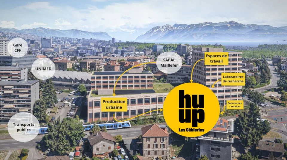 Vaud bureaux, 4 plateaux de 750 m2 encore à louer Minergie au pied métro M1 et Gare CFF