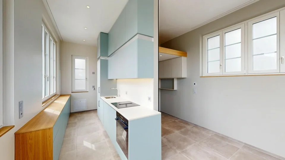 Erstvermietung: Charmantes, frisch renoviertes Tiny House mit privatem Garten in Boswil