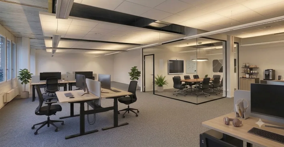 Voll ausgebaute Büroflächen im TechCenter Reinach!