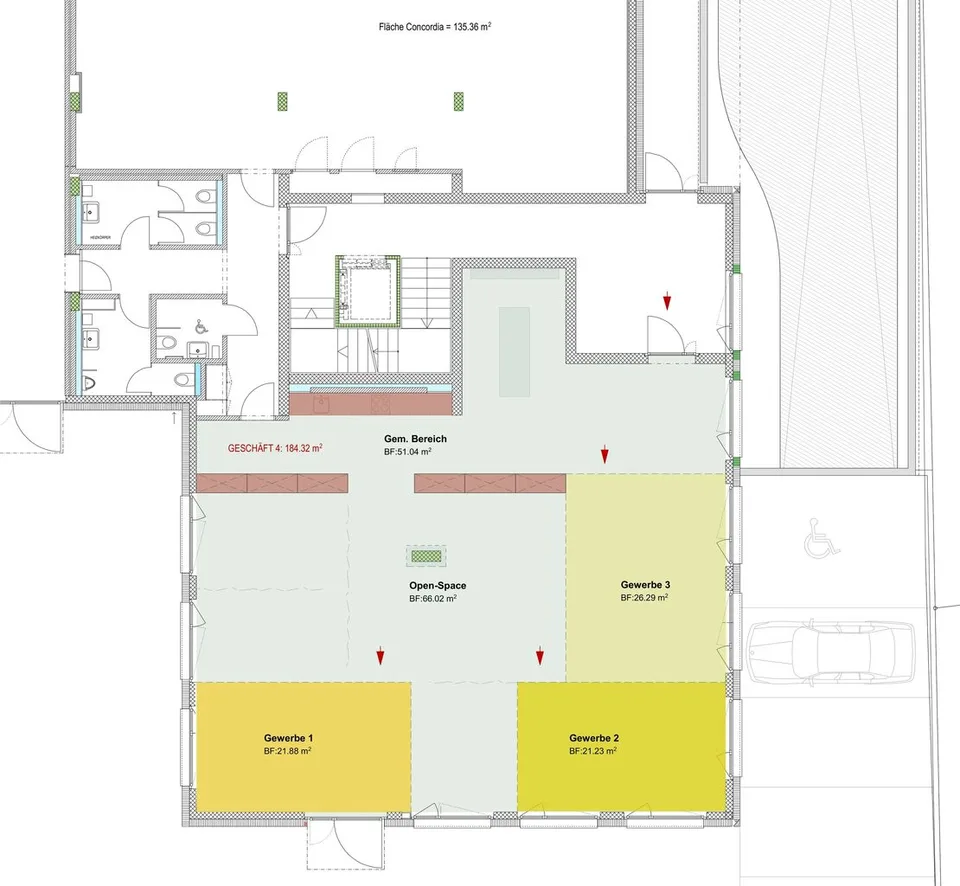 Votre bureau ou espace de vente directement à la gare de Willisau