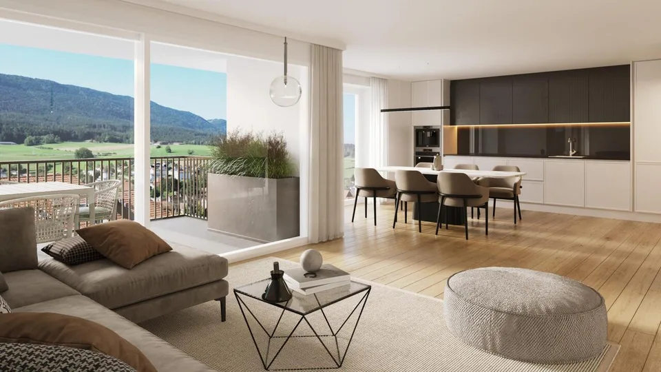 Geräumige neue 5,5-Zimmer-Wohnung mit großem nach Südosten ausgerichtetem Balkon