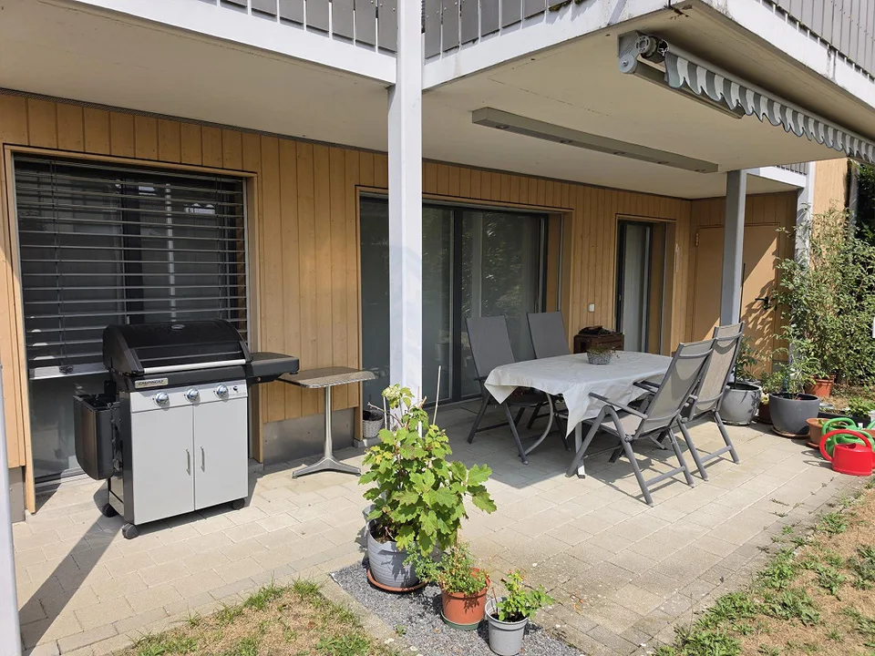 Appartement moderne avec espace de jardin