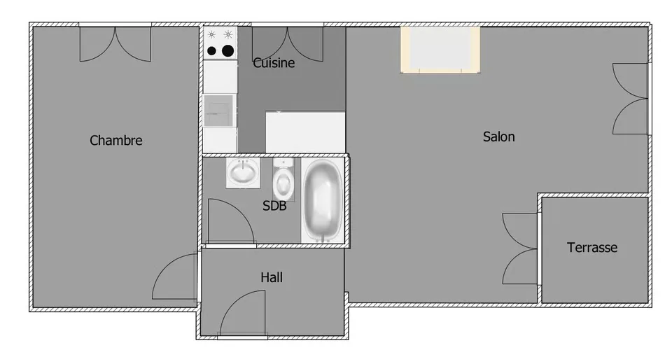 Bevaix / Chemin de Closel 8 - Wohnung zu vermieten 55m2