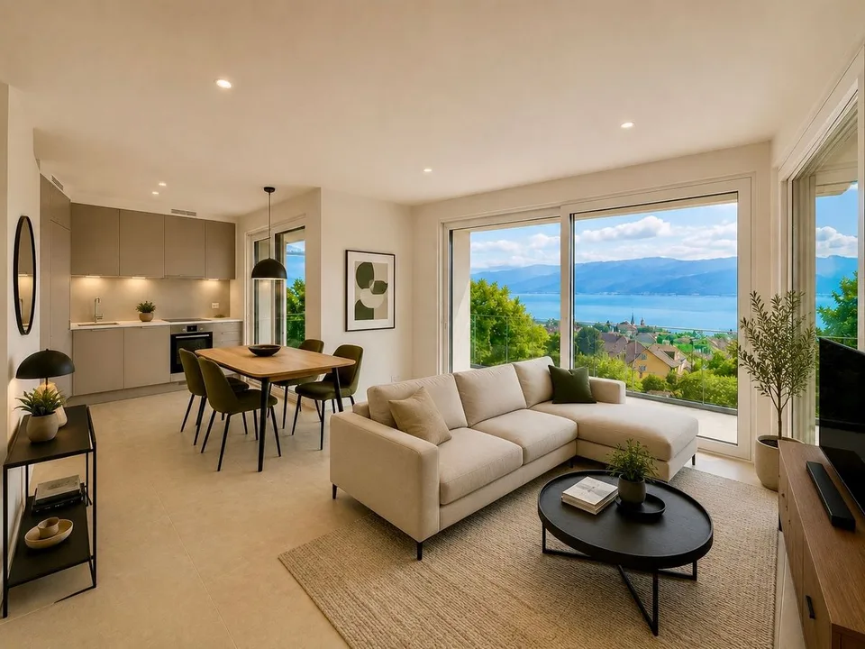 Mehrere 3,5-Zimmer-Luxuswohnungen mit ruhigem Seeblick zu vermieten